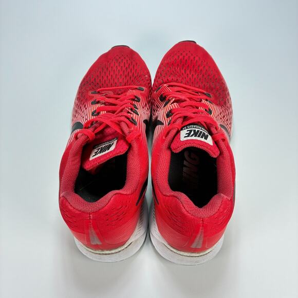 Nike Air Zoom Pegasus 34 Red White Lace Up Running Shoes 880555-602 Mens Size 11 - Picture 6 of 10